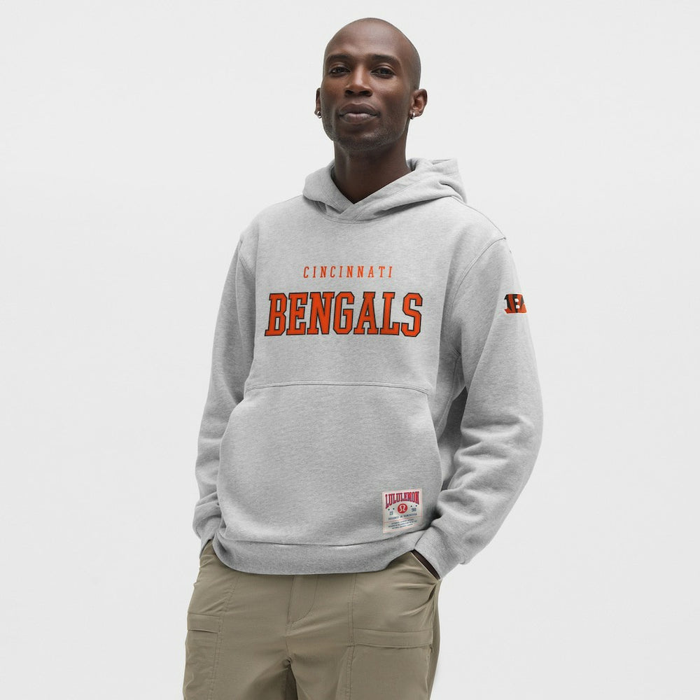 Cincinnati Bengals lululemon Steady State Pullover Hoodie Heathered Silver Drop | NFL