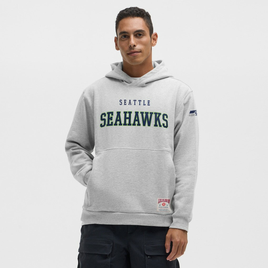 Seattle Seahawks lululemon Steady State Pullover Hoodie Heathered Silver Drop | NFL