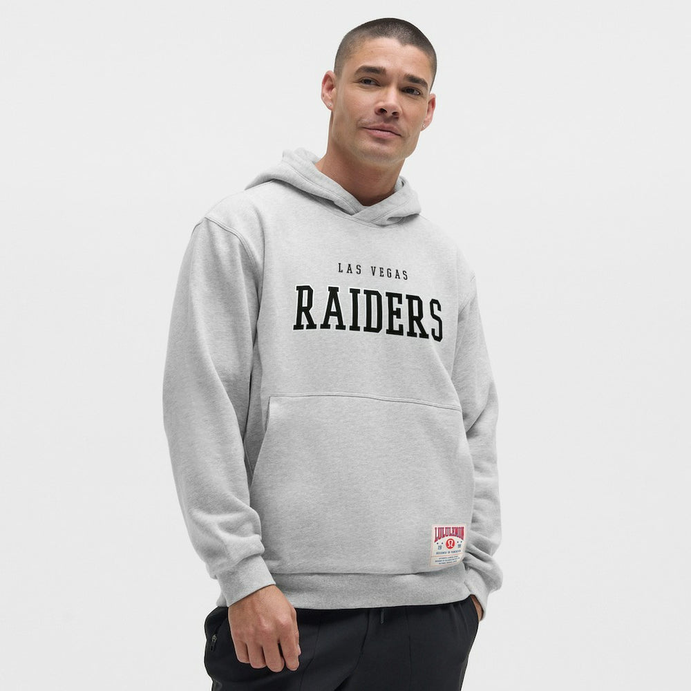 Las Vegas Raiders lululemon Steady State Pullover Hoodie Heathered Silver Drop | NFL