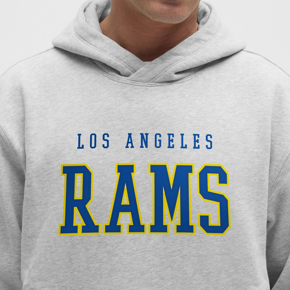 Los Angeles Rams lululemon Steady State Pullover Hoodie Heathered Silver Drop | NFL