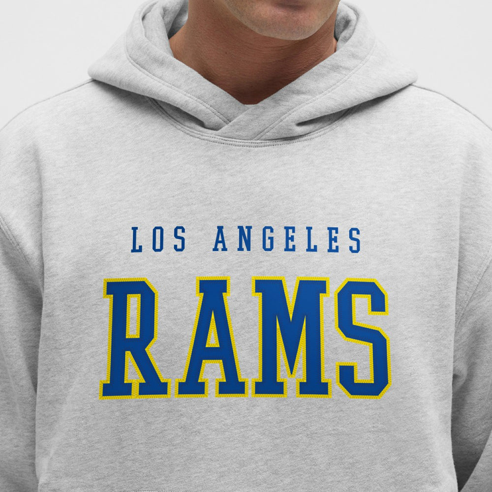 Los Angeles Rams lululemon Steady State Pullover Hoodie Heathered Silver Drop | NFL