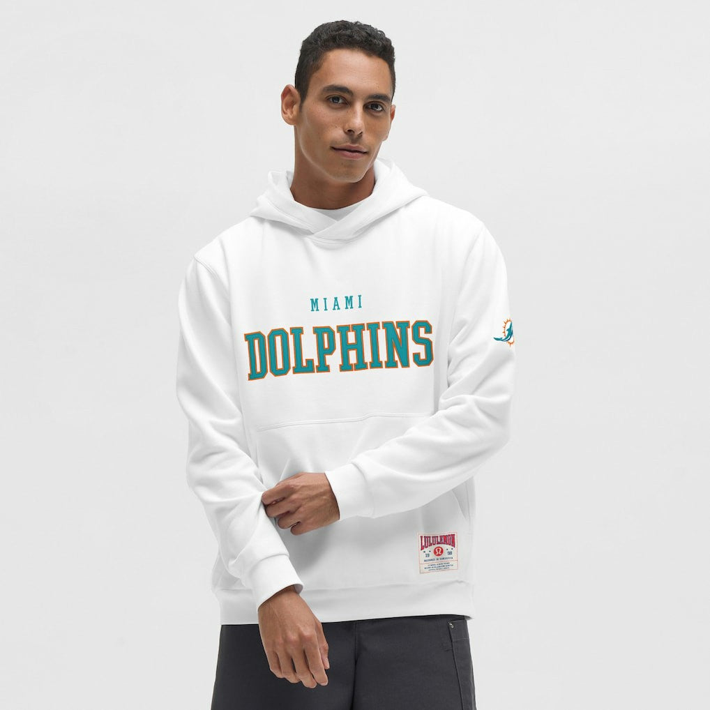 Miami Dolphins lululemon Steady State Pullover Hoodie White | NFL