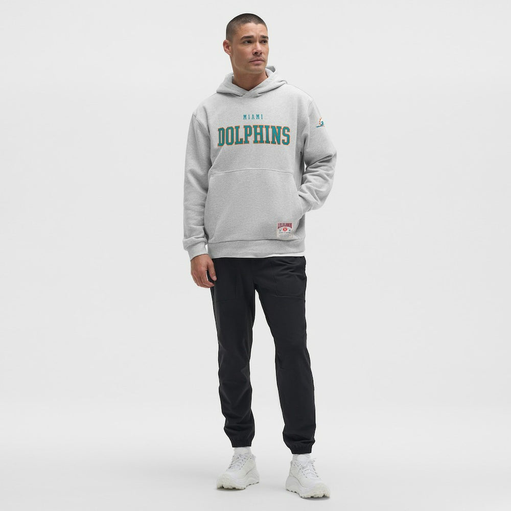 Miami Dolphins lululemon Steady State Pullover Hoodie Heathered Silver Drop | NFL