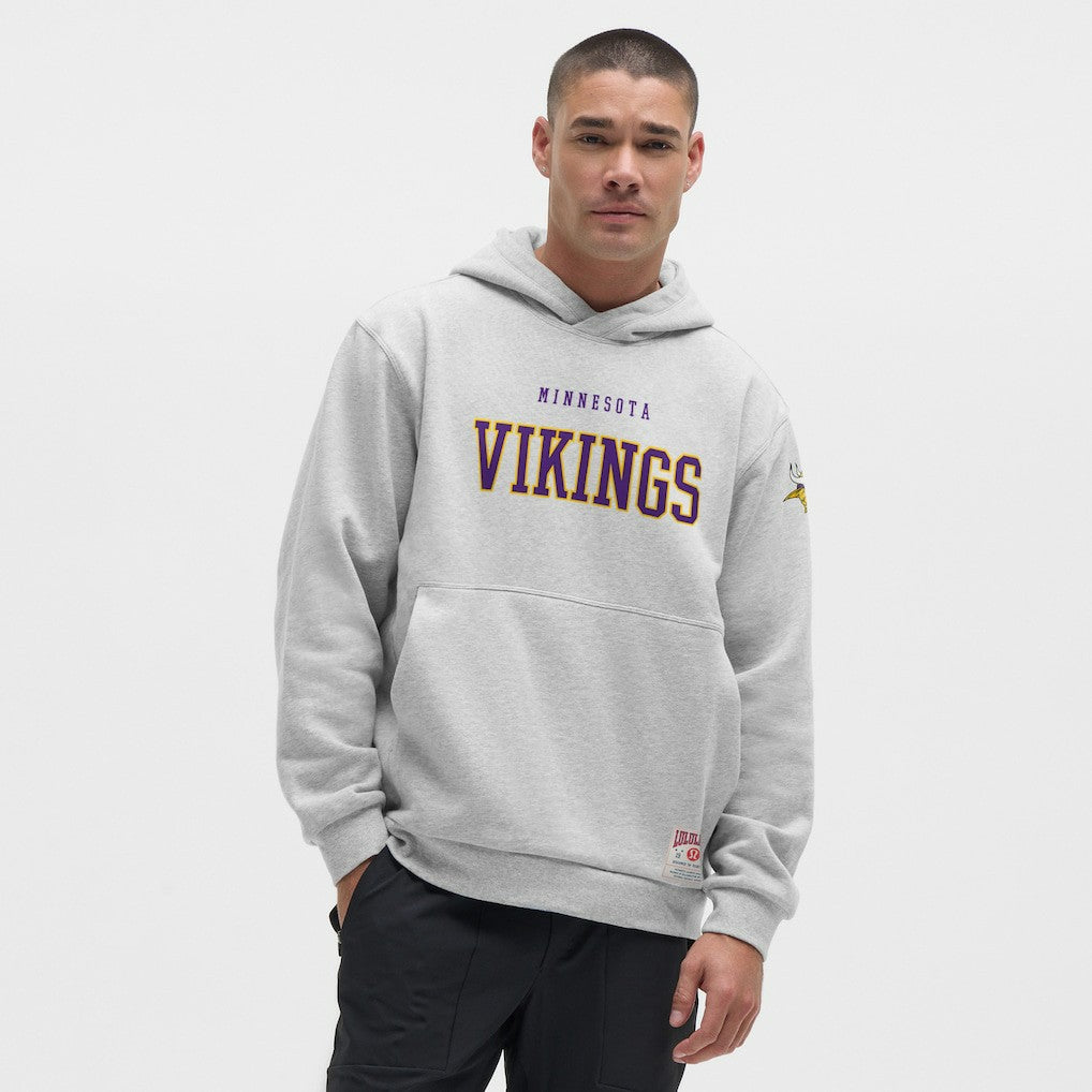 Minnesota Vikings lululemon Steady State Pullover Hoodie Heathered Silver Drop | NFL