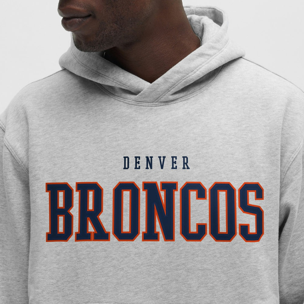 Denver Broncos lululemon Steady State Pullover Hoodie Heathered Silver Drop | NFL