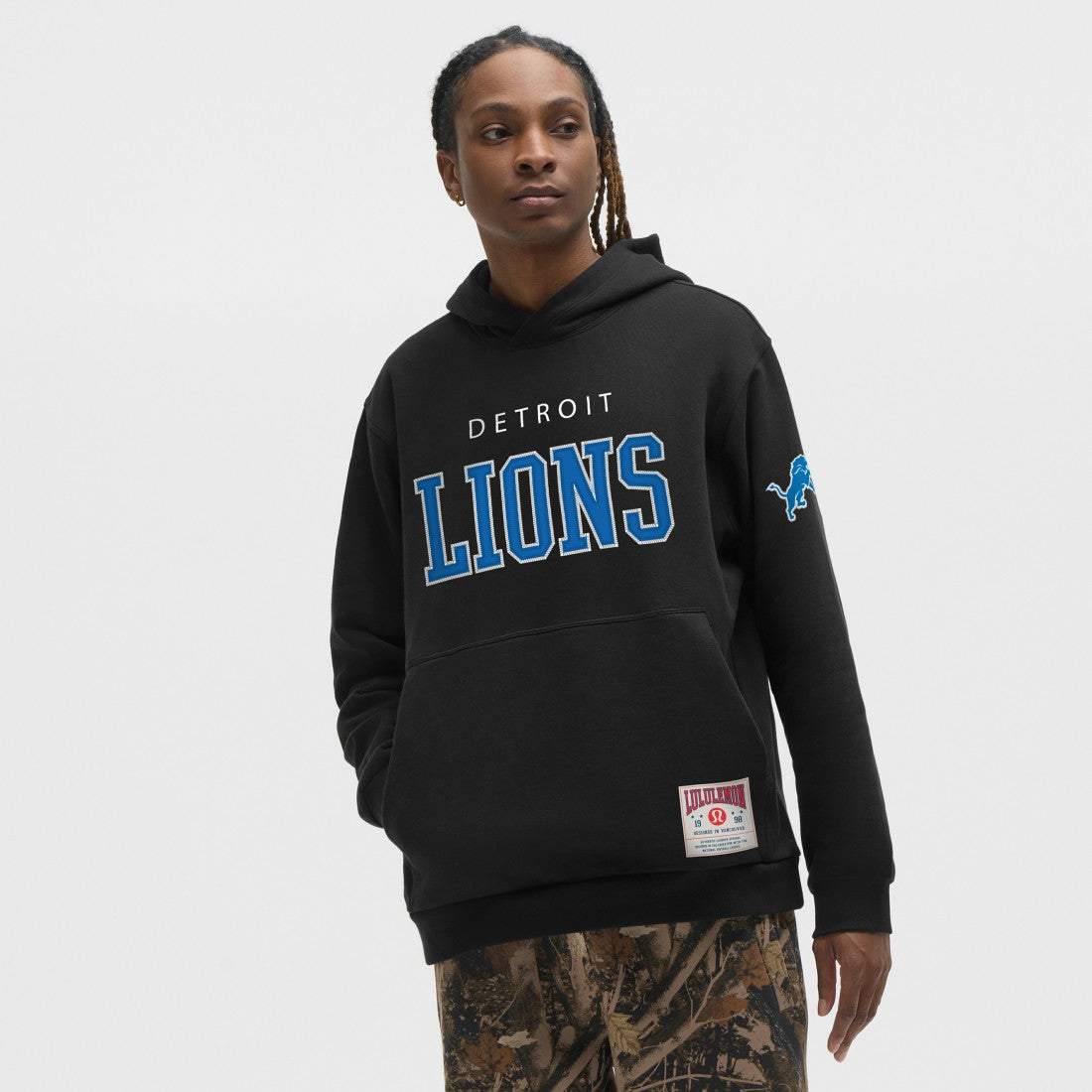 Detroit Lions lululemon Steady State Pullover Hoodie Black | NFL