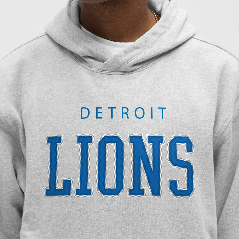 Detroit Lions lululemon Steady State Pullover Hoodie Heathered Silver Drop | NFL