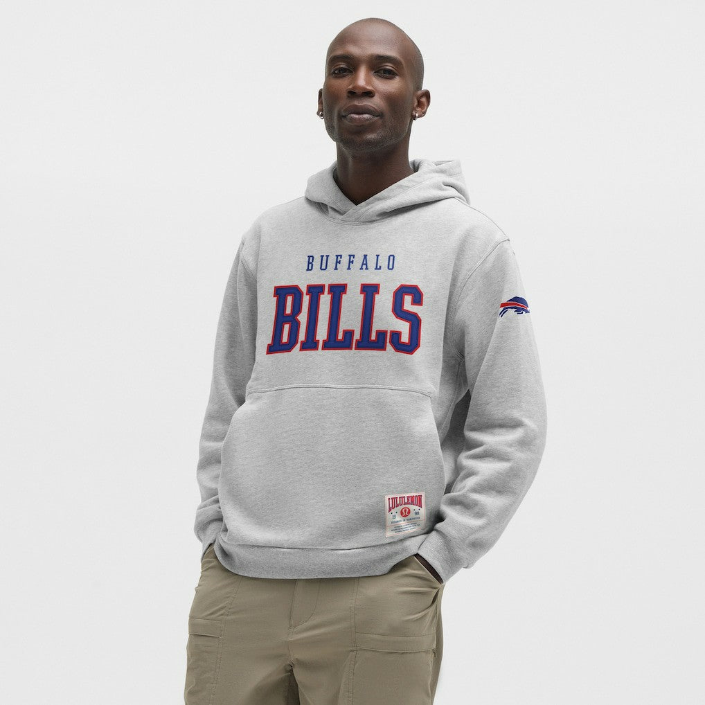 Buffalo Bills lululemon Steady State Pullover Hoodie Heathered Silver Drop | NFL
