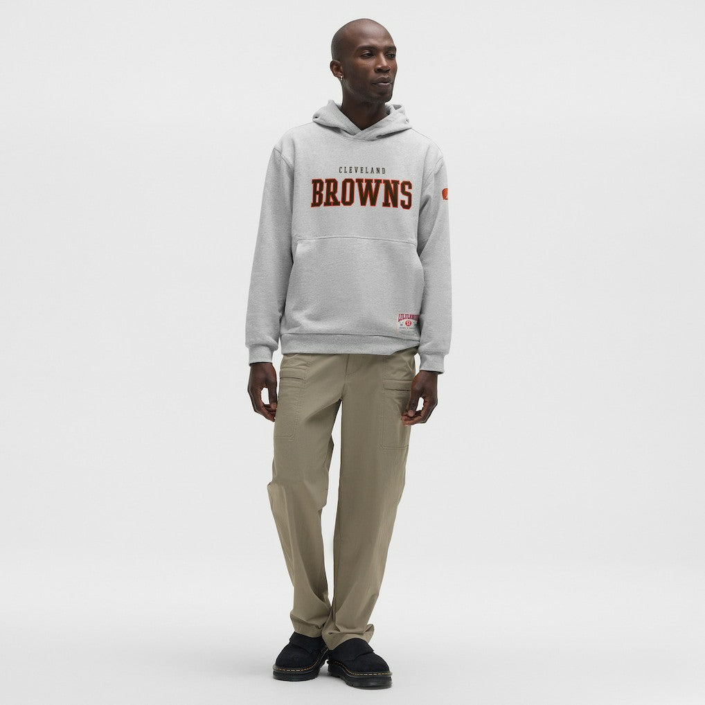 Cleveland Browns lululemon Steady State Pullover Hoodie Heathered Silver Drop | NFL