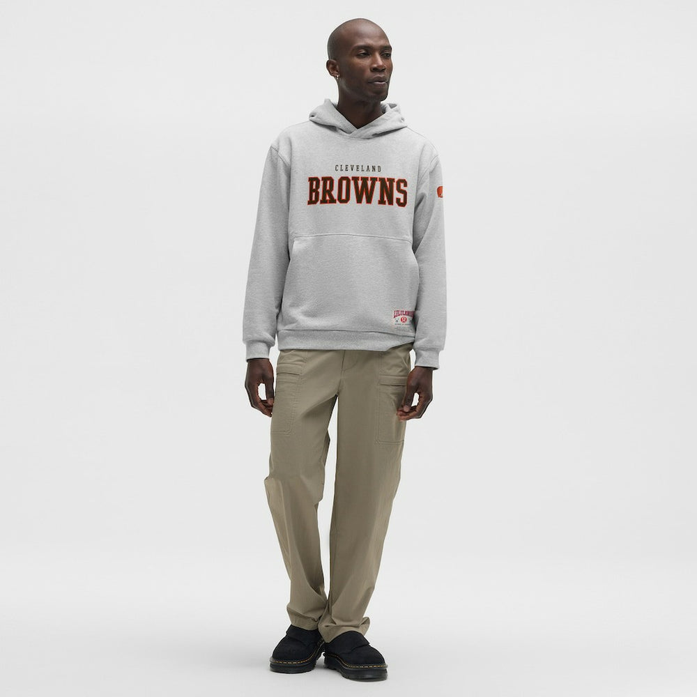 Cleveland Browns lululemon Steady State Pullover Hoodie Heathered Silver Drop | NFL