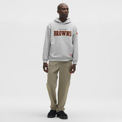 Cleveland Browns lululemon Steady State Pullover Hoodie Heathered Silver Drop | NFL