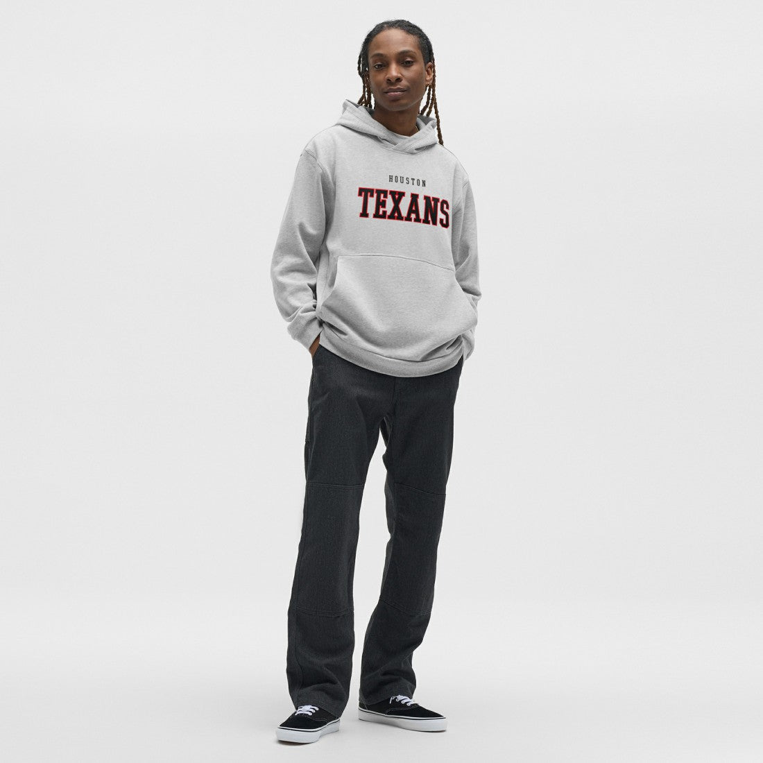 Houston Texans lululemon Steady State Pullover Hoodie Heathered Silver Drop | NFL