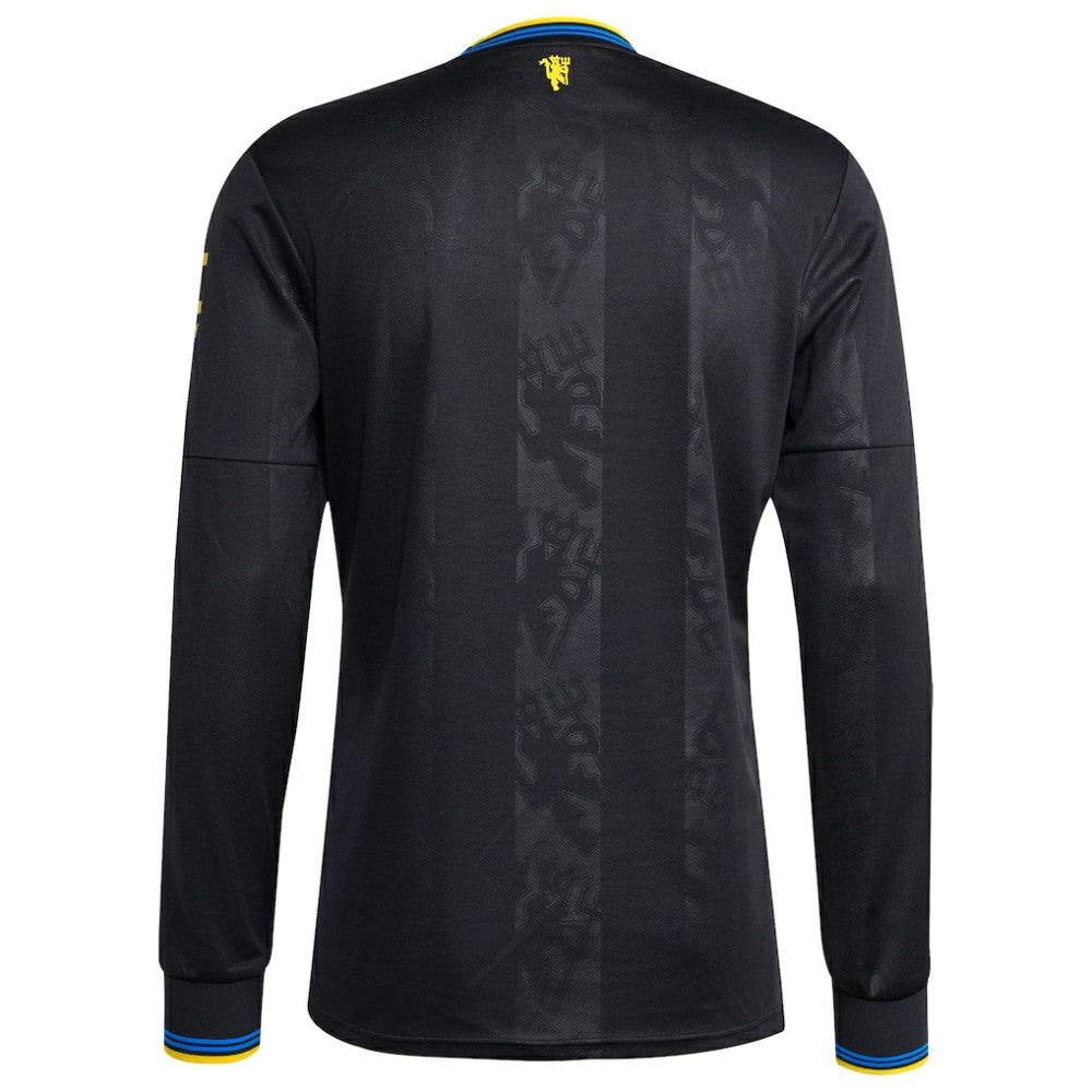 Manchester United 2025/26 Third Replica Long Sleeve Jersey Black | Adidas discount