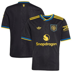 Manchester United Youth 2025/26 Third Replica Jersey Black | Adidas Online