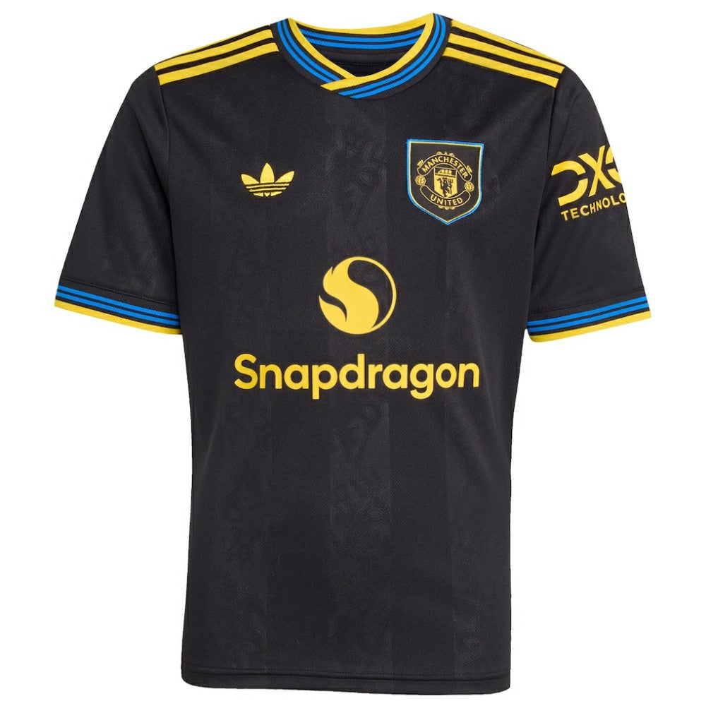 Manchester United Youth 2025/26 Third Replica Jersey Black | Adidas Online