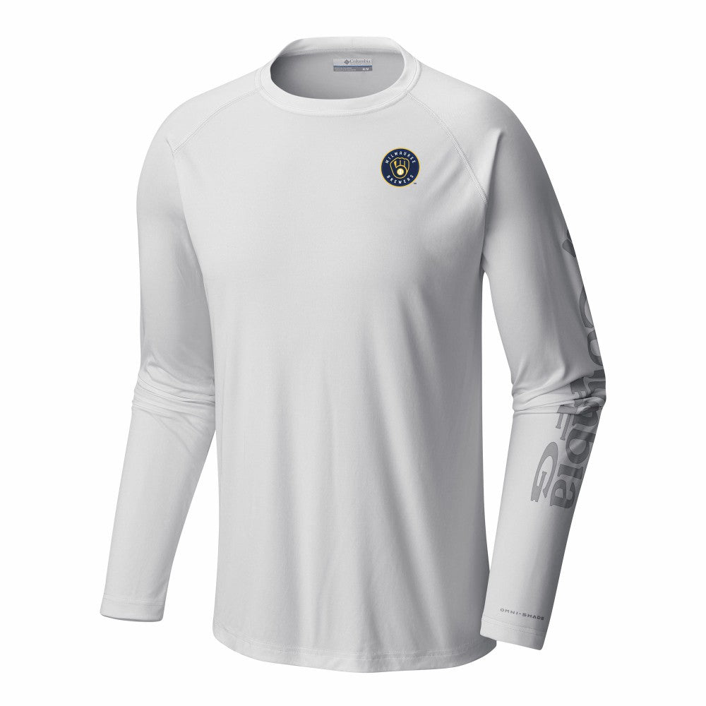Milwaukee Brewers Columbia Terminal Tackle Long Sleeve Shirt - MLB
