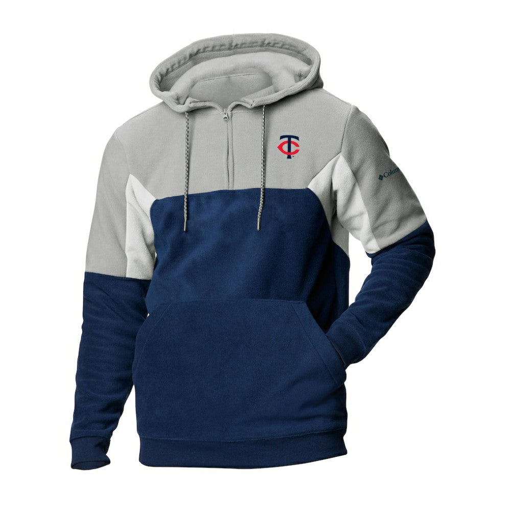 Minnesota Twins Columbia Men's Lodge Fleece Quarter-Zip Hoodie - MLB