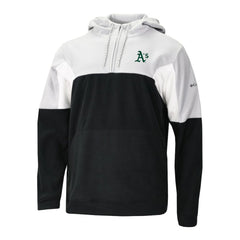 Athletics Columbia Men's Lodge Fleece Quarter-Zip Hoodie - MLB