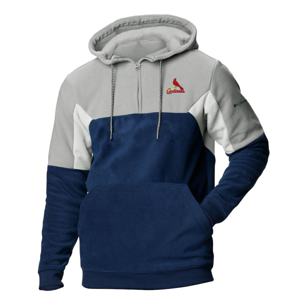 St. Louis Cardinals Columbia Men's Lodge Fleece Quarter-Zip Hoodie - MLB