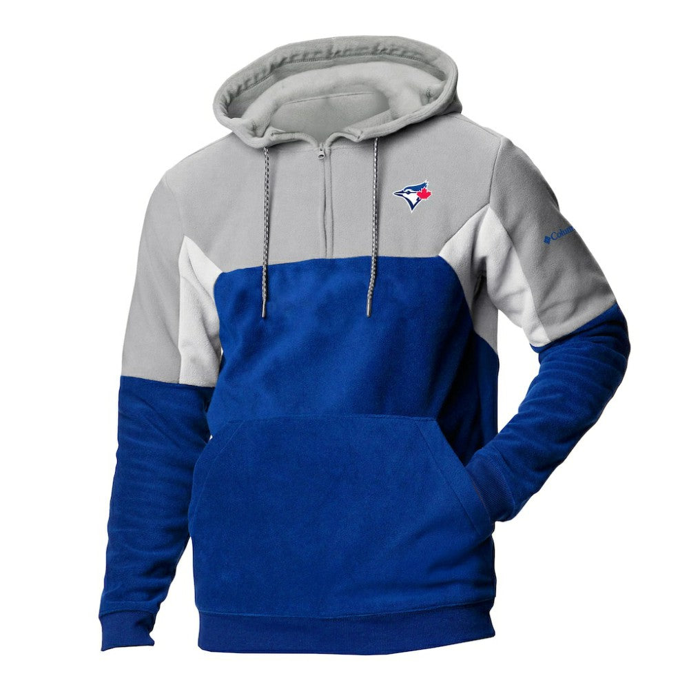 Toronto Blue Jays Columbia Men's Lodge Fleece Quarter-Zip Hoodie - MLB