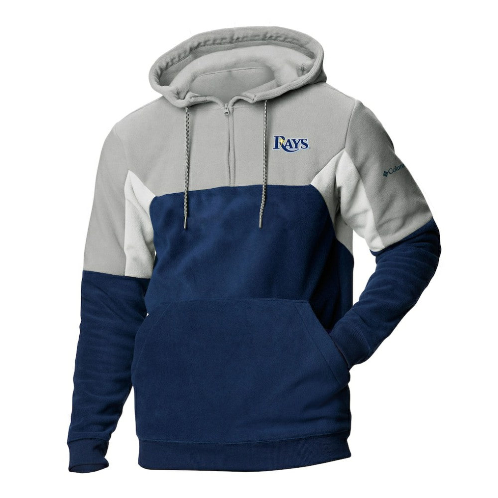Tampa Bay Rays Columbia Men's Lodge Fleece Quarter-Zip Hoodie - MLB