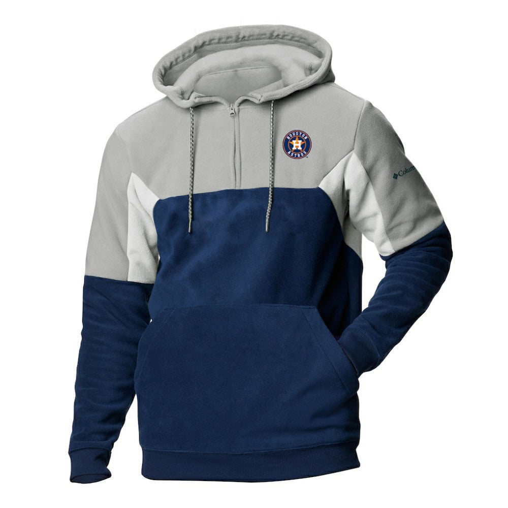 Houston Astros Columbia Men's Lodge Fleece Quarter-Zip Hoodie - MLB