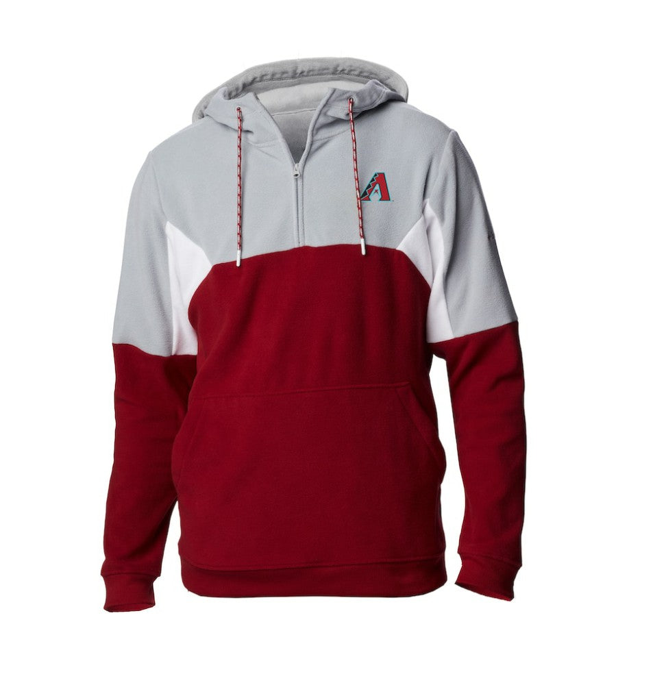 Arizona Diamondbacks Columbia Lodge Fleece Quarter-Zip Hoodie - MLB