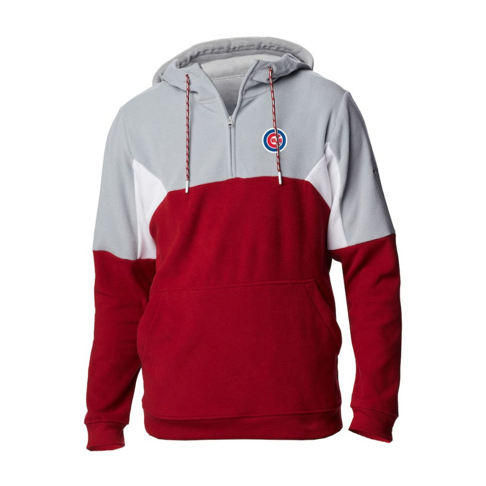 Chicago Cubs Columbia Men's Lodge Fleece Quarter-Zip Hoodie - MLB
