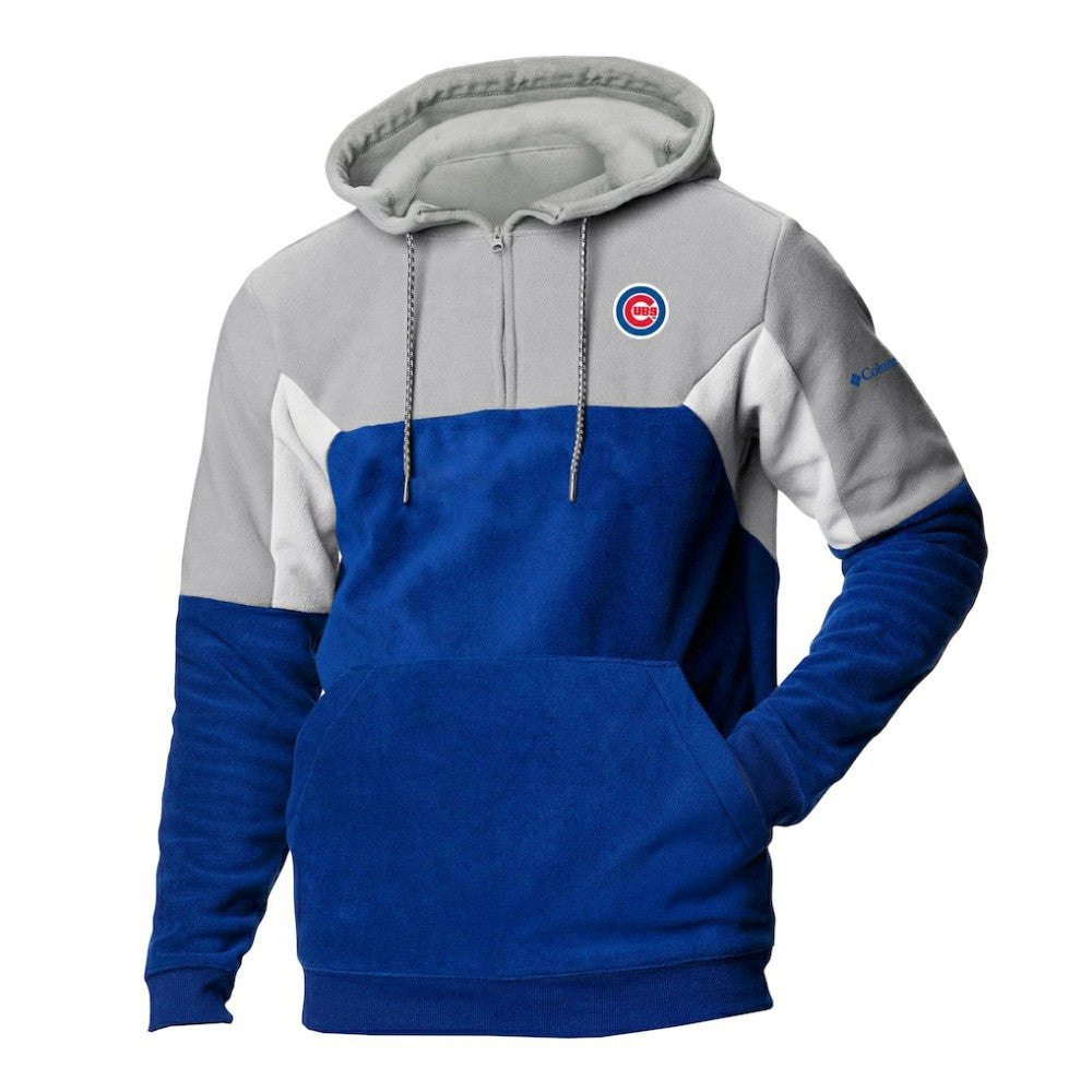 Chicago Cubs Columbia Men's Lodge Fleece Quarter-Zip Hoodie - MLB