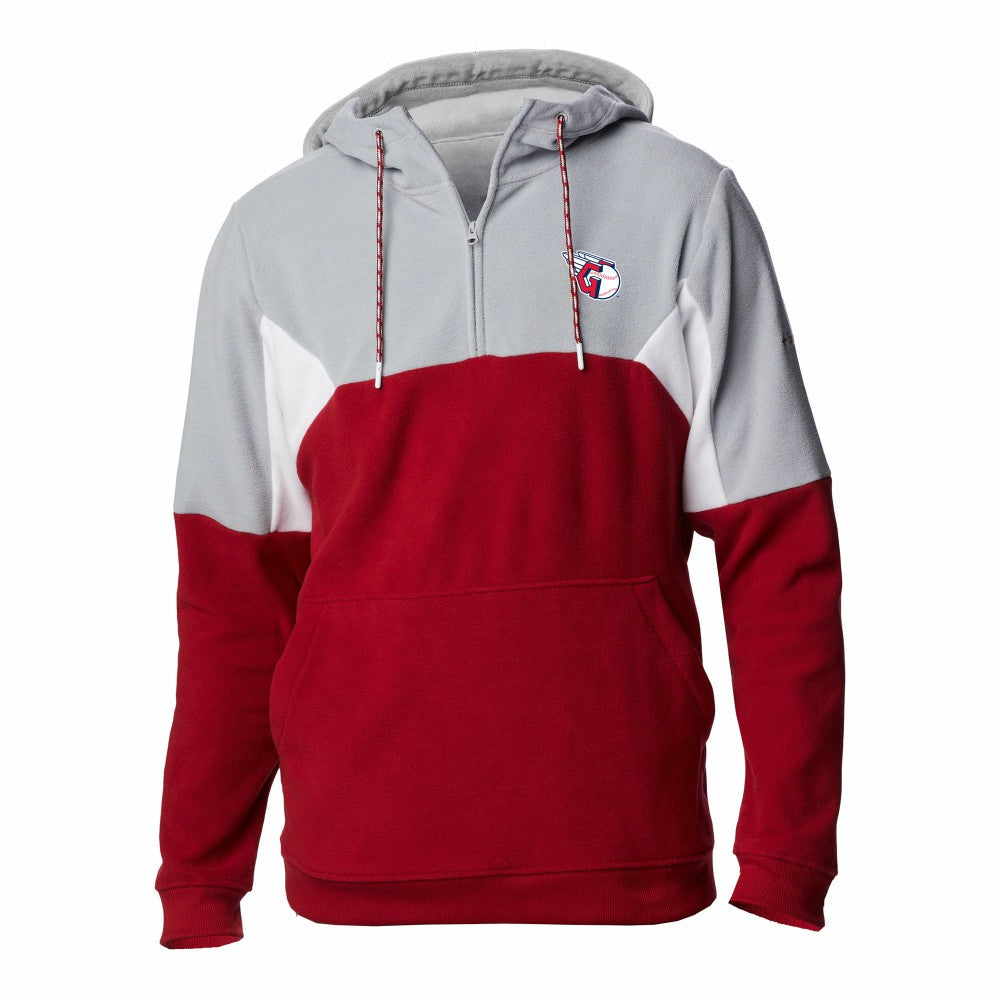 Cleveland Guardians Columbia Men's Lodge Fleece Quarter-Zip Hoodie - MLB