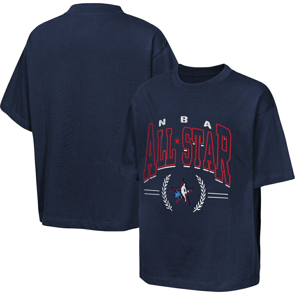 Outerstuff Youth 2026 NBA All-Star Game Premium Leaf T-Shirt Navy - NBA