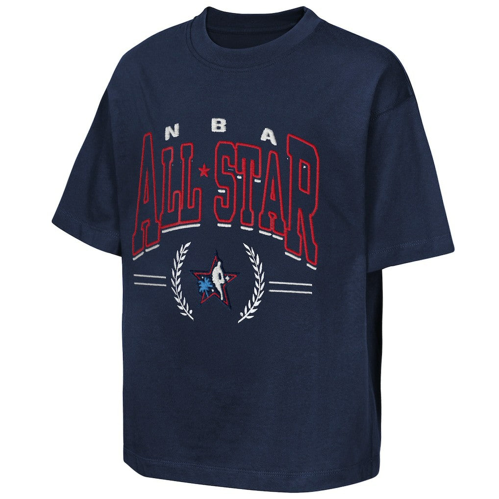Outerstuff Youth 2026 NBA All-Star Game Premium Leaf T-Shirt Navy - NBA