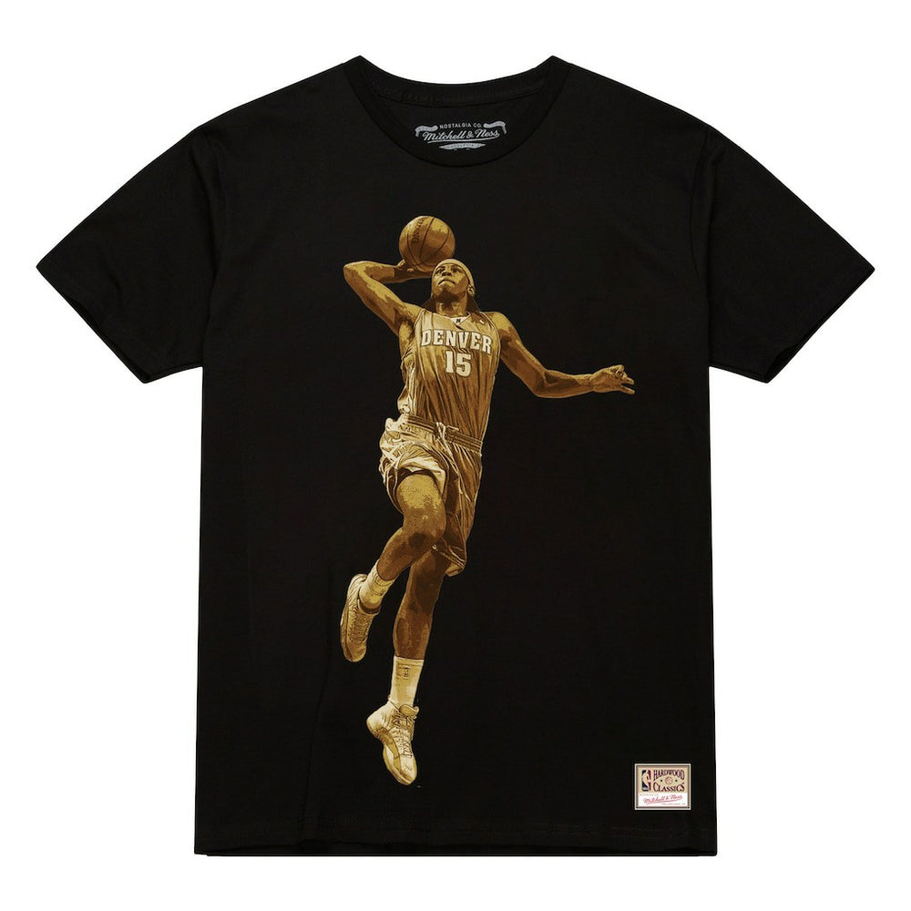 Carmelo Anthony Denver Nuggets Male Adult Black NBA ULTIMATE PLAYER GOLD TEE - NBA