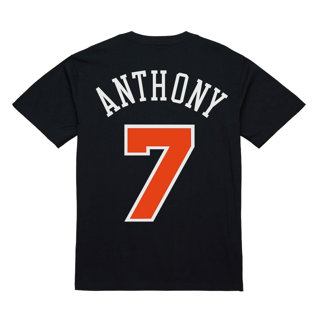 Carmelo Anthony New York Knicks Male Adult Black NBA ULTIMATE PLAYER NUMBER TEE - NBA