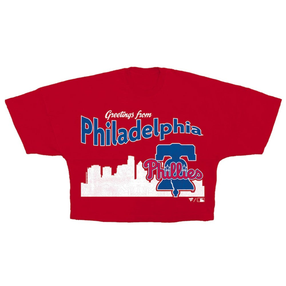 Philadelphia Phillies Fanatics Women's Cropped Jersey T-Shirt - MLB