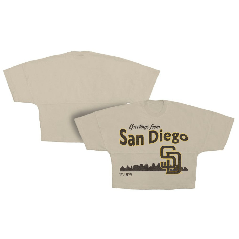 San Diego Padres Fanatics Women's Skyline Crop T-Shirt - MLB