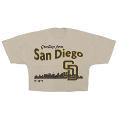 San Diego Padres Fanatics Women's Skyline Crop T-Shirt - MLB