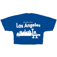 Los Angeles Dodgers Fanatics Women's Skyline Crop T-Shirt - MLB