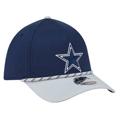 Dallas Cowboys Rope M-Crown A-Frame 39THIRTY Flex Hat Navy/Silver | NFL