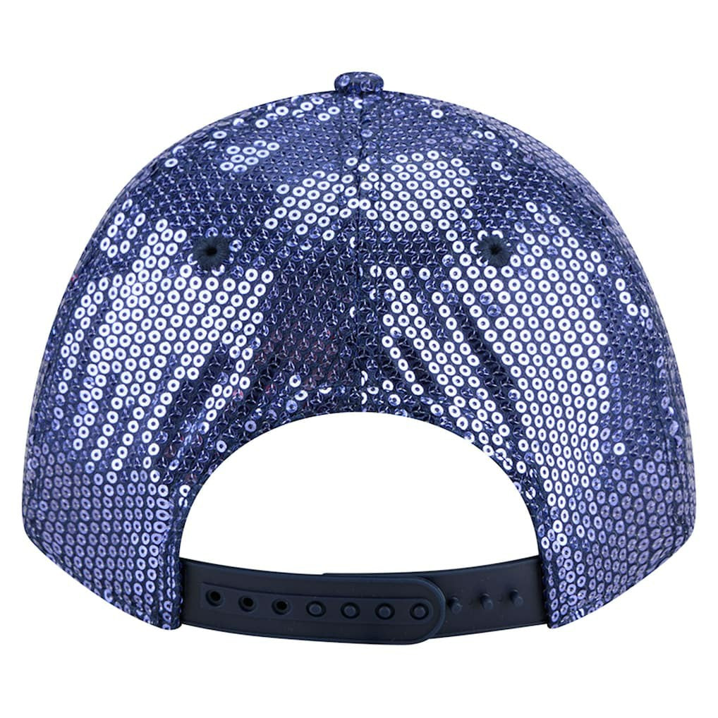 Dallas Cowboys New Era Women's Sequin 9FORTY Adjustable Hat Navy | NFL
