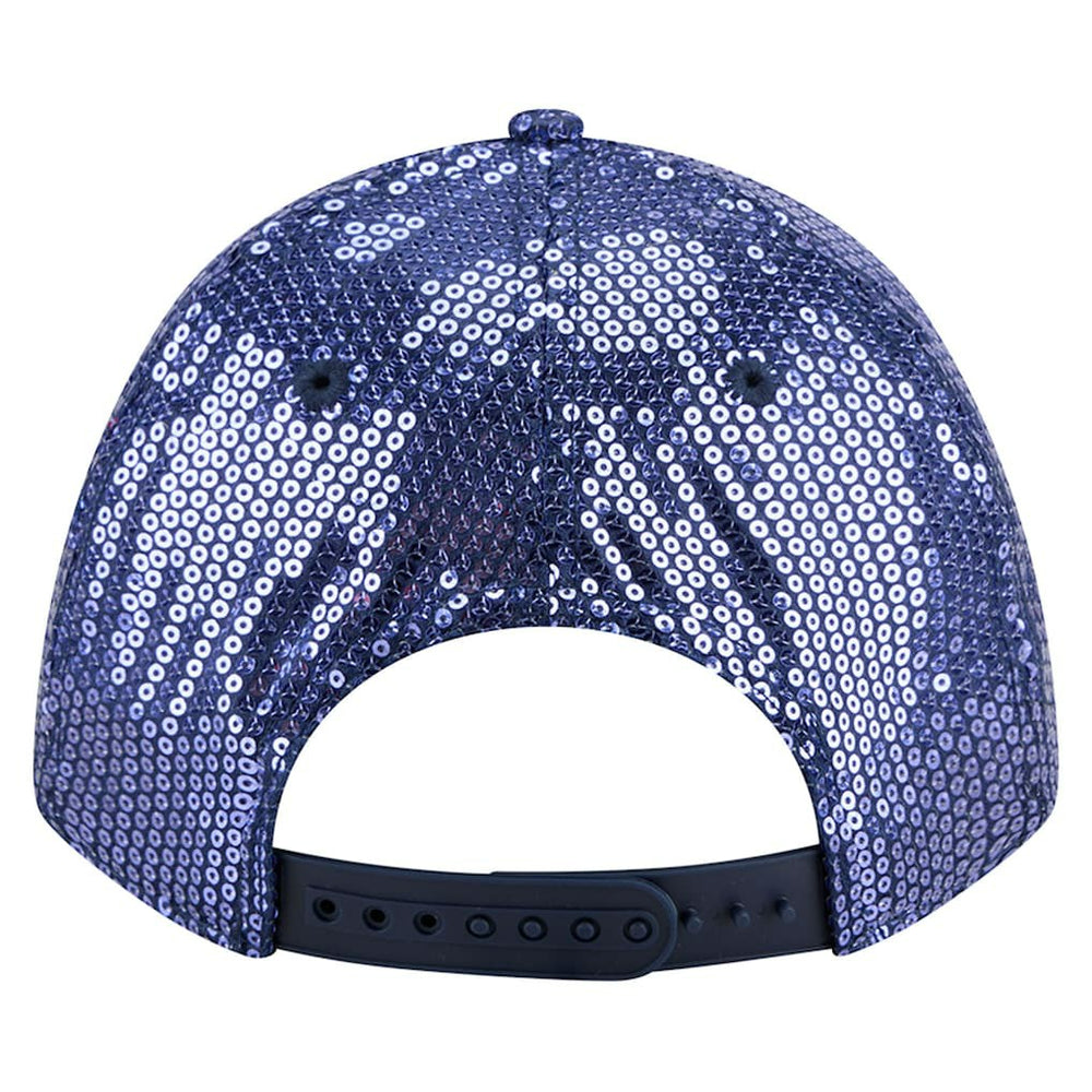 Dallas Cowboys New Era Women's Sequin 9FORTY Adjustable Hat Navy | NFL