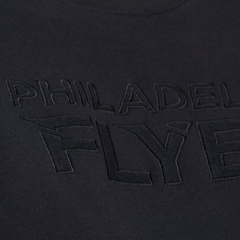 Philadelphia Flyers Mitchell & Ness Phantom Fleece Crew Neck Sweatshirt - Black - NHL