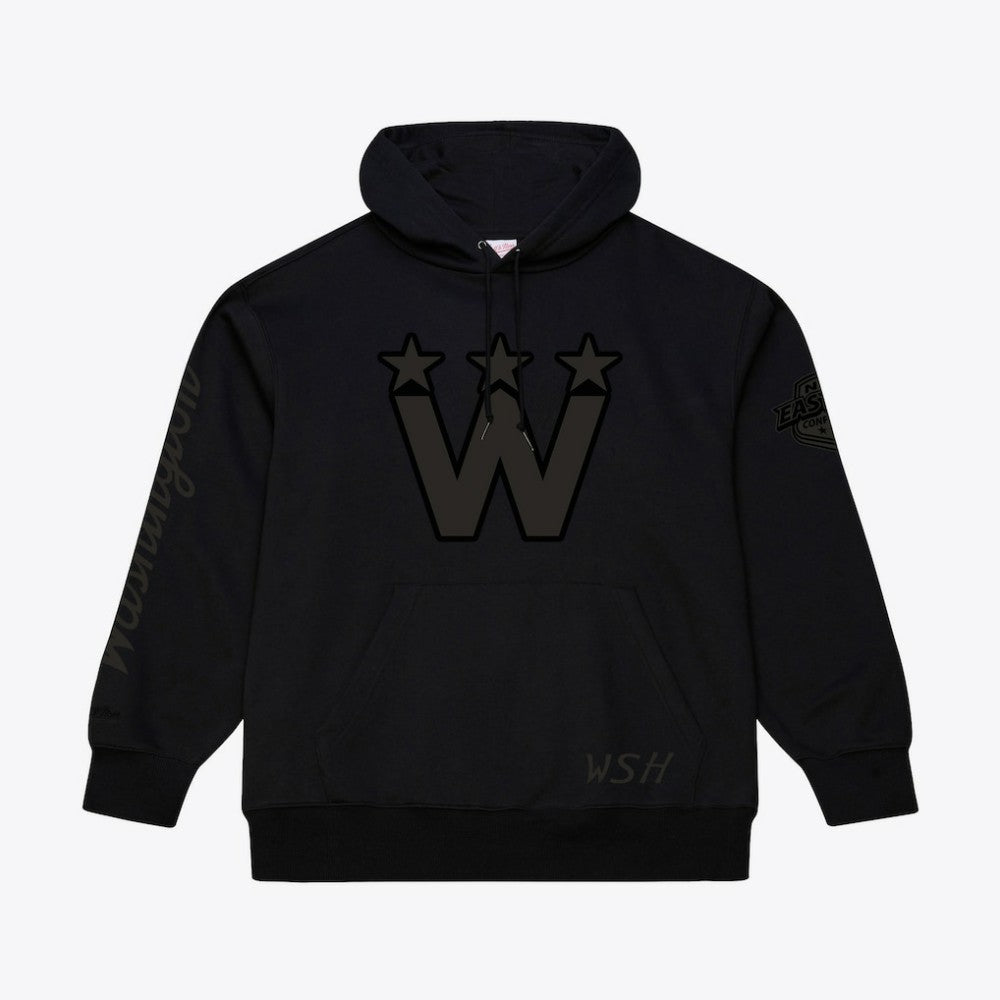 Washington Capitals Mitchell & Ness Phantom Fleece Hoodie - Black - NHL