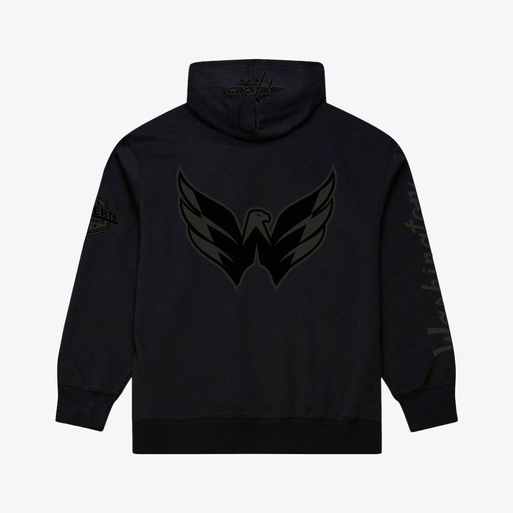 Washington Capitals Mitchell & Ness Phantom Fleece Hoodie - Black - NHL