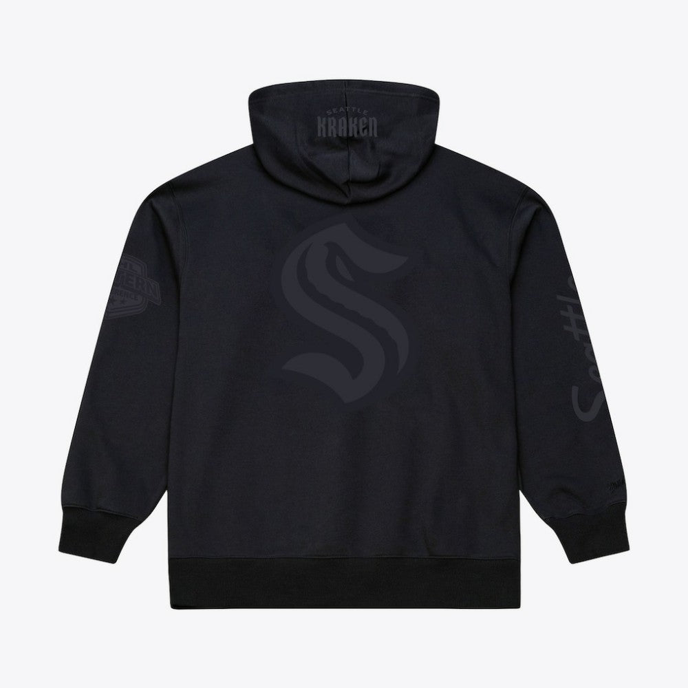 Seattle Kraken Mitchell & Ness Phantom Fleece Hoodie - Black - NHL