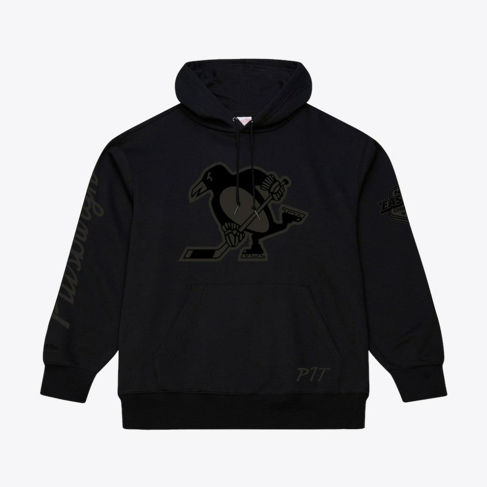 Pittsburgh Penguins Mitchell & Ness Phantom Fleece Hoodie - Black - NHL