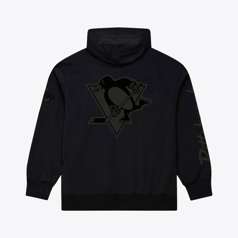 Pittsburgh Penguins Mitchell & Ness Phantom Fleece Hoodie - Black - NHL