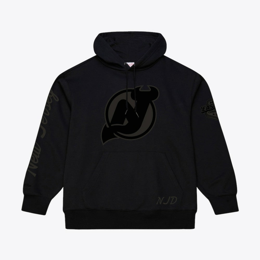 New Jersey Devils Mitchell & Ness Phantom Fleece Hoodie - Black - NHL