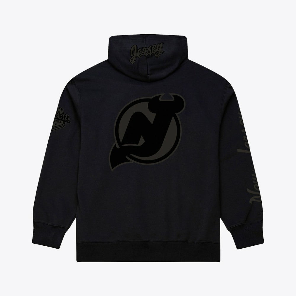 New Jersey Devils Mitchell & Ness Phantom Fleece Hoodie - Black - NHL
