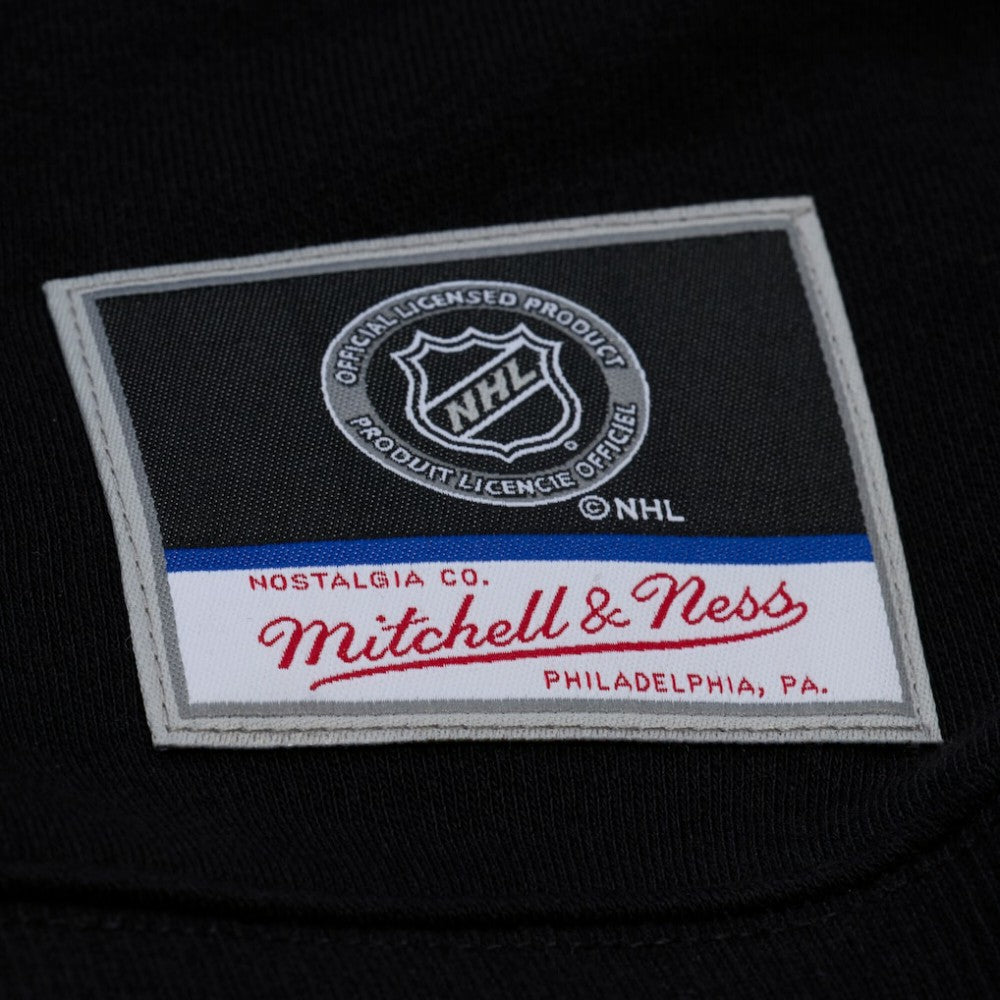 Detroit Red Wings Mitchell & Ness Unisex Phantom Fleece Crew Neck Sweatshirt - Black - NHL